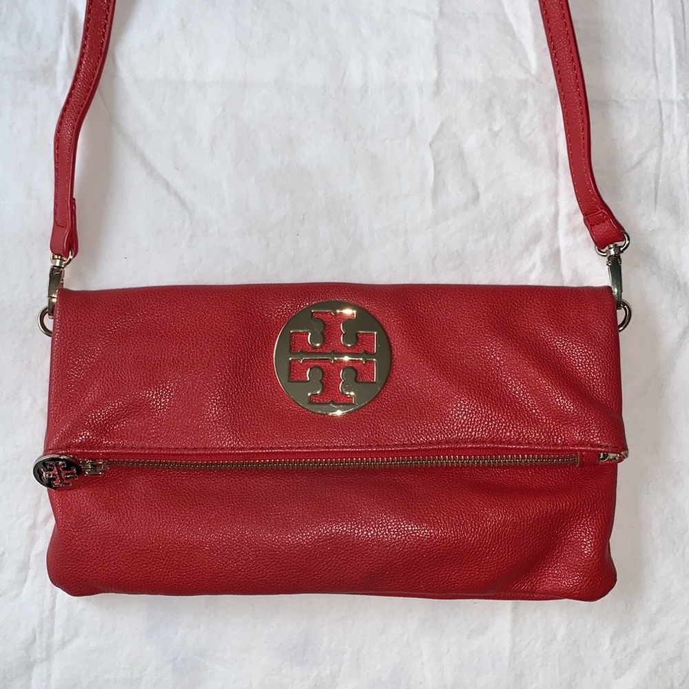 Tory Burch Fold-Over Crossbody/Clutch